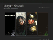 Tablet Screenshot of maryamkhazaeli.com